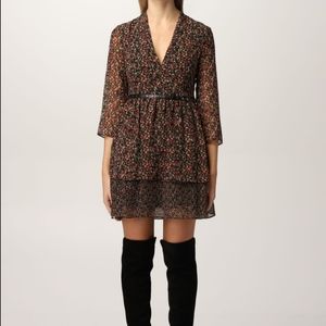 Patrizia Pepe floral dress‎ with belt